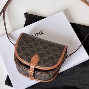 셀린느 (블랙프라임) 마르시 백 크로스백 레더 블랙프라임 브라운 191502