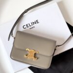 셀린느 (블랙프라임) 트리옴프 미디움 숄더백 미디움 가죽 블랙프라임 그레이 188423