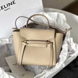 셀린느 (블랙프라임) 벨트 피코 미니 미니백 Mini 레더 베이지 194263