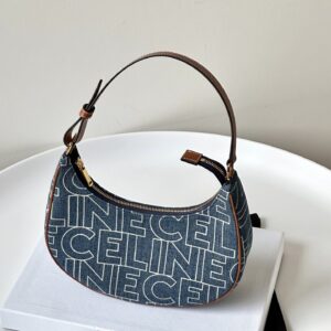 셀린느 (블랙프라임) 블랙프라임 데님 토트백 카라멜 데님 로고 패턴 블랙 194372