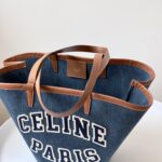 셀린느 (블랙프라임) 셀린느 데님 토트 토트백 데님 로고 프린트 블루 196262