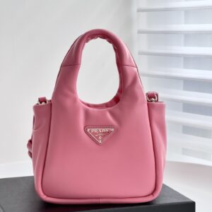 프라다 (블랙프라임) 프라다 소프트 백 미니 미니백 Mini 레더 핑크 BA359