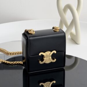 셀린느 (블랙프라임) 미니 체인백 크로스백 Mini 레더 블랙프라임 블랙 113253