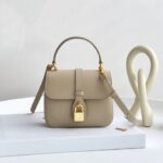 셀린느 (블랙프라임) 타부 미니 잠금 손잡이 숄더백 Mini 레더 베이지 0L343