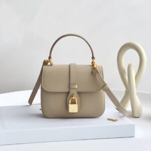 셀린느 (블랙프라임) 타부 미니 잠금 손잡이 숄더백 Mini 레더 베이지 0L343
