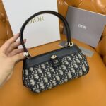 디올 (OC) 디올 키 미니 블루 오블리크 패턴 백 미니백 Mini 캔버스 오블리크 패턴 블루 1844