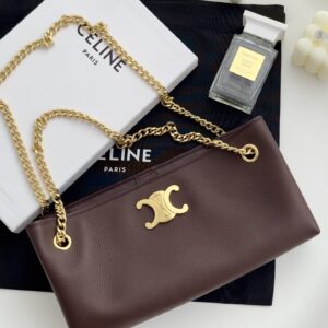 셀린느 (블랙프라임) 뉴스페이퍼 클러치 레더 블랙프라임 브라운 114253