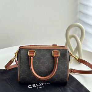 셀린느 (블랙프라임) 보스턴백 토트백 레더 블랙프라임 다크브라운 113772