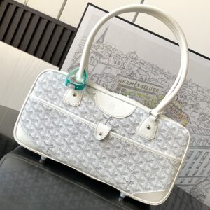 고야드 (리미티드) 리미티드 빈티지 바게트 백 고야딘 캔버스 빈티지 화이트 8035