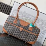 고야드 (리미티드) 고야드 빈티지 바게트 백 토트백 고야딘 캔버스 리미티드 블랙 브라운 8035