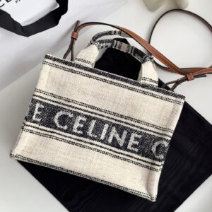 셀린느 (블랙프라임) 제직 스트라이프 캔버스 숄더백 캔버스 스트라이프 아이보리 199162