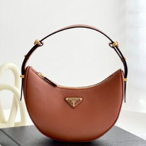 프라다 (블랙프라임) 아르코 토트백 가죽 브라운 BC194