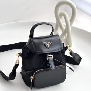 프라다 (블랙프라임) 23 미니 숄더백 Mini 레더 블랙 BZ075