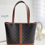 셀린느 (블랙프라임) 카바스 토트백 소형 캔버스 블랙프라임 브라운 115082