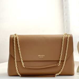 프라다 (블랙프라임) 유랑백 토트백 레더 브라운 BA368