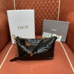 디올 (OC) 호보 스타 체인 숄더백 레더 체인 블랙 3202