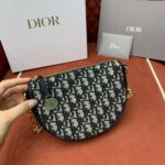 디올 (OC) 디올 스타 칼리스토 백 숄더백 캔버스 디올 로고 패턴 네이비 3206