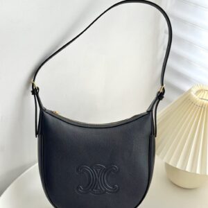 셀린느 (블랙프라임) 블랙프라임 작은 호보백 레더 로고 블랙 117253