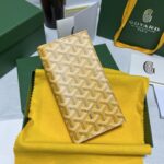 고야드 (리미티드) 롱 핸드폰 지갑 고야딘 캔버스 리미티드 노란색 8515