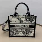 디올 (OC) 북 토트 미니 토트백 Mini 캔버스 자수 화이트 1325