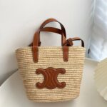 셀린느 (블랙프라임) 미디엄 카바스 팬텀 토트백 고야딘 캔버스 여름 휴가 스타일 베이지 115802