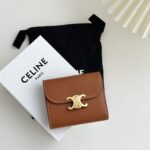 셀린느 (블랙프라임) 락 재킷 브라운 소가죽 지갑 소가죽 락 재킷 브라운 0D782