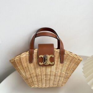 셀린느 (블랙프라임) 미니 바구니백 토트백 Mini 라탄 블랙프라임 브라운 116572