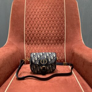 디올 (OC) 바비 미니 블루 캔버스 백 크로스백 Mini 캔버스 디올 로고 패턴 블루 9317