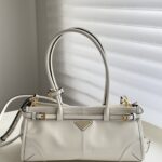 프라다 (블랙프라임) 소프트 럭스 미니 크로스백 Mini 레더 아이보리 BA426