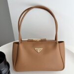 프라다 (블랙프라임) 리-나일론 숄더백 미디움 나일론 브라운 BA444