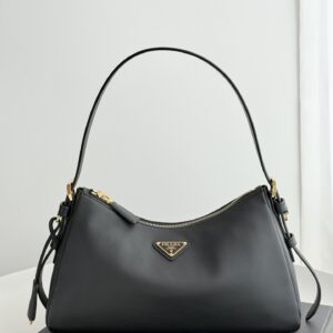 프라다 (블랙프라임) 에이미 호보백 나일론, 가죽 블랙 BC229