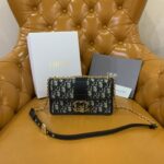 디올 (OC) 몬타 30 미니 크로스백 Mini 레더 디올 로고 패턴 블랙 9334