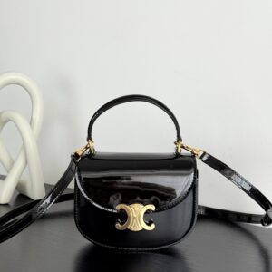 셀린느 (블랙프라임) 미니 베사체 핸드백 Mini 레더 블랙프라임 블랙 0L063