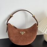 프라다 (블랙프라임) 아르크 미니 백 미니백 Mini 스웨이드 브라운 BC194