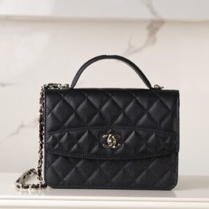 샤넬 (팬더) 25c 미니 백팩 블랙 골드