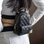 샤넬 (팬더) 미니 백팩 블랙