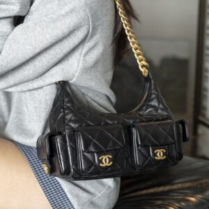 샤넬 (팬더) 25c 백 왕 블랙