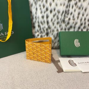 고야드 (리미티드) 생 플로렌틴 카드 홀더 카드 지갑 고야딘 캔버스 리미티드 에디션 옐로우 8520