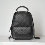 샤넬 (팬더) 미니 백팩 블랙