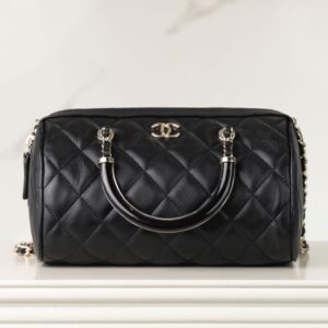 샤넬 (팬더) 미니 보스턴 백 블랙