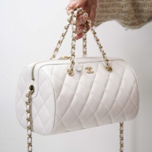 샤넬 (팬더) 25P 보울링백 화이트