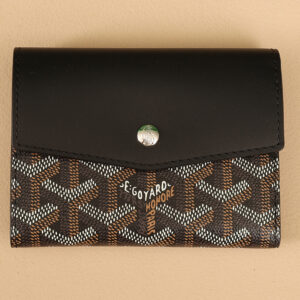 고야드 (리미티드) 생 루이 지갑 고야딘 캔버스, 레더 리미티드 에디션 블랙 8517