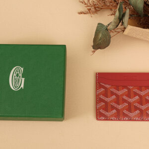 고야드 (리미티드) 더블 포켓 카드 홀더 지갑 고야딘 캔버스 리미티드 에디션 레드 8501