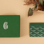 고야드 (리미티드) 더블 포켓 카드 홀더 지갑 고야딘 캔버스 리미티드 그린 8501