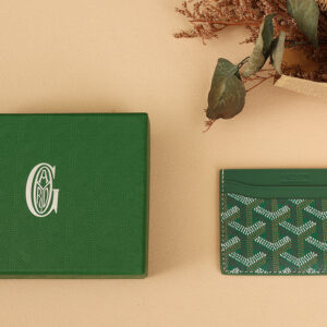 고야드 (리미티드) 더블 포켓 카드 홀더 지갑 고야딘 캔버스 리미티드 그린 8501