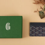 고야드 (리미티드) 초클래식 양면 카드 지갑 고야딘 캔버스 리미티드 네이비 8501