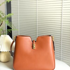 셀린느 (블랙프라임) 16 소프트 중형 호보 Hobo 가방 중형 레더 브라운 119563