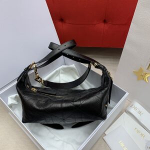 디올 (OC) 디-저니 호보백 미니 레더 블랙 2416