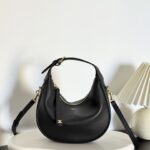 셀린느 (블랙프라임) 루루 미디움 백 미디움 레더 블랙 120723