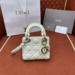 디올 (OC) 레디 디올 미니 토트백 Mini 가죽 퀼팅 아이보리 1661